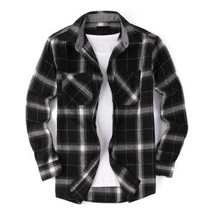 2025เสื้อผ้าฝ้ายลายตารางสำหรับผู้ชายใส่สบายระบายอากาศได้ดีโลโก้สำหรับทุกขนาด - Product Image 1