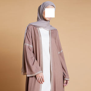 Nueva Abaya Islámica de Alta Calidad para Mujer con Logotipo Personalizado, Material de Poliéster, Largo hasta el Tobillo - Product Image 2