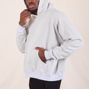 Sudadera con Capucha de Alta Calidad 100% Algodón Felpa para Hombre, Estilo Urbano, Hombros Caídos, Gruesa - Product Image 5