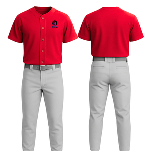Conjunto de uniformes de béisbol sublimados, camiseta y pantalones de equipo personalizados, tela transpirable de secado rápido para adultos y equipos juveniles - Product Image 2