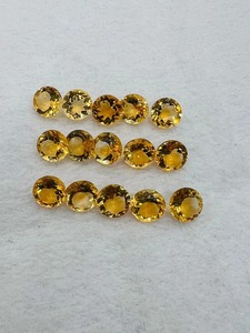 ซิทรินธรรมชาติคุณภาพ AA ขนาด 10x10 มม. ทรงบริลเลียนท์คัท แพ็ค 1 ชิ้น สีเหลือง พลอยเมห์ราจูดิน รับรองโดยบุคคลที่สาม 6-8 - Product Image 5