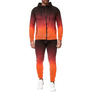 Conjunto Deportivo de Dos Piezas para Hombre, con Bloques de Color, Capucha y Cierre de Cremallera, Económico, Cómodo y Moderno - Product Image 1