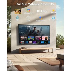Téléviseur extérieur intelligent 43 pouces résistant au soleil, 2000 nits de luminosité, étanche IP55, 4K, Wi-Fi, commande vocale pour l'extérieur - Product Image 2