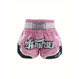 Shorts de boxe Muay Thai de haute qualité, logo personnalisé, impression par sublimation personnalisée, durables, séchage rapide, 100% polyester/nylon satiné MMA - Product Image 2