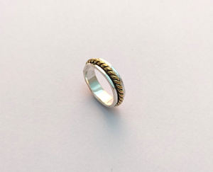 Hot Selling <b>925</b> <b>Sterling</b> <b>Silver</b> Bezel Setting <b>Spinner</b> Band <b>Rings</b> for Women Handmade Cute Anti-Anxiety Promise Jewelry - Product Image 2