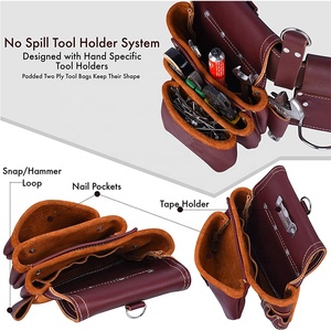 Nhiệm Vụ Nặng Nề Da Công Cụ Vành Đai Làm Việc Tổ Chức Combo Xây Dựng Giàn Khoan Chủ Với OEM Thời Gian Pcs Công Cụ Chất Lượng Túi Sử Dụng Chuyên Nghiệp - Product Image 2