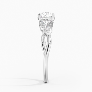 Bague en diamant de mariage de laboratoire à coupe ronde Art déco floral CVD fabricant en gros en Inde bagues d'anniversaire de haute qualité cadeau - Product Image 3