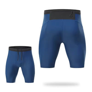 Shorts de sport ajustés pour hommes, 100 % coton, respirants, écologiques, séchage rapide, logo personnalisé, couleur unie, haute qualité - Product Image 6