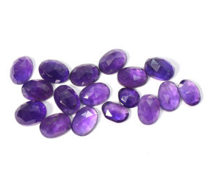 Lot en gros de 17 pierres d'améthyste naturelle, taille ovale, facettées, coupe rose, 87,15 carats - Product Image 2