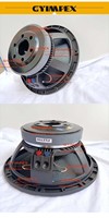 Speaker Mid-Bass 12 inci Dual Hypervent 8 Ohm dengan Voice Coil Tembaga, Inside Outside Copper Voice Coil Dual Hypervent 8 Ohm Mid-Bass Speakers 12-inch Mid Bass Sub Woofer Audio Speaker