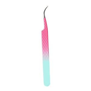 Pince à épiler d'extension de cils à poignée en diamant de conception personnalisée de qualité supérieure - Product Image 1