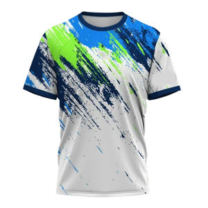 เสื้อยืดลำลองผู้ชายไซส์ใหญ่ ผ้าเจอร์ซีย์ ระบายอากาศได้ดี กันยับ พิมพ์ลายดิจิตอล ไม่เป็นขุย คอกลม แขนสั้น ผ้าฝ้าย/ใยไผ่ - Product Image 1