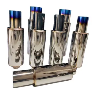 High Quality Performance Exhaust Tips 2.5" 3" 3.5" 4" HKS Universal Titanium Muffler Exhaust