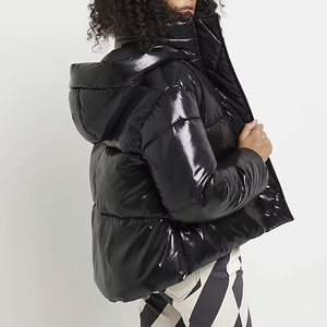 Veste chaude d'hiver à col haut de haute qualité à prix abordable veste en jean à fermeture éclair pour femmes pour femmes - Product Image 5