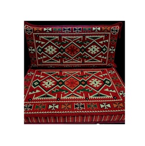 โซฟาตั้งพื้นสไตล์อาหรับพื้นโซฟาอาหรับพื้นที่นั่ง | 90x70x10ซม. 3ชิ้น1ชุด - Product Image 1