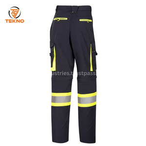 <b>Men</b> Cotton Woven Cargo <b>Work</b> Wear Zip Fly Pants Fashion Multi-Pockets Elastic Waist <b>Men's</b> Wholesale <b>Men</b> Pants Trouser OEM service - Product Image 2