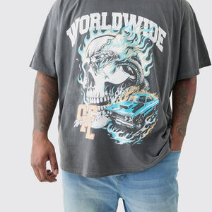 Camisetas de Gimnasio de Compresión con Cuello Redondo Personalizadas para Hombre, Ropa Deportiva para Correr, Impresión Digital, Transpirable, de Secado Rápido, de Algodón - Product Image 2