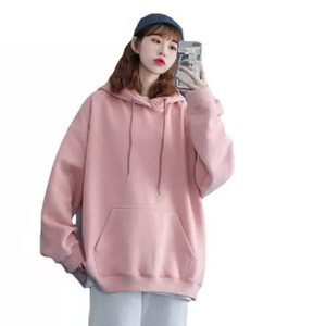 Sudaderas con capucha informales de la mejor calidad para niñas, tejido de punto, 100%, patrón sólido transpirable, materiales de poliéster, técnica teñida de hilo hecha - Product Image 1