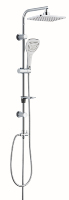 Ensemble de colonne de douche à effet pluie personnalisé avec logo ODM, sans robinet, en acier inoxydable 304, eau chaude et froide, pour l'approvisionnement des hôtels de luxe