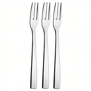 Juego de tenedores para postre Mirage de 3 piezas de acero inoxidable cromado pulido de 15,9 cm para Abert F17PN0338 - Product Image 2