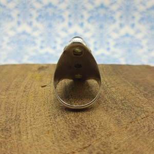 แหวนโบโฮเงินสเตอร์ลิง925ขายดีที่สุดเครื่องประดับเงินยาวที่มีเอกลักษณ์สำหรับผู้หญิงเรือนลาบราดอไรต์ธรรมชาติจัดงานแต่งงาน - Product Image 4