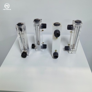 実験室用途向けステンレス鋼フロート付き高視認性低圧力アクリルガラス管ロタメーター - Product Image 4