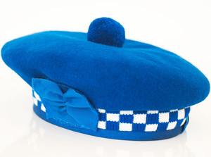 Chapeau Balmoral élégant, design traditionnel écossais en tartan, couvre-chef en laine brodé pour les événements culturels en plein air - Product Image 3