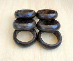 Beautifully Polished <b>Wooden</b> <b>Napkin</b> <b>Rings</b> with Intricate Detailing & Offering Rustic Charm for Any Dining Table Setting - Product Image 6