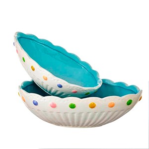 Cuenco de resina con pedestal ovalado, cuenco de resina y madera perlada blanca en línea al mejor precio, tamaño personalizado hecho en La India - Product Image 4