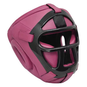 Casque de boxe pour hommes 2025, réglable, en cuir, durable, respirant, rembourré, avec logos personnalisés - Product Image 4