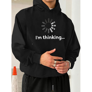 Jersey de ocio de Otoño/Invierno para hombre, prendas de punto y sudaderas estándar de un color fabricadas en China - Product Image 1