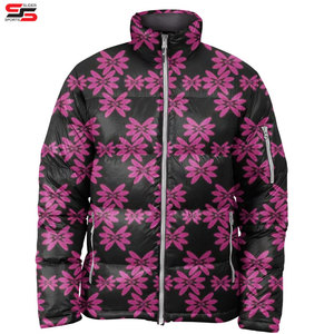 Vestes en duvet surdimensionnées à col haut pour hommes Blouson de bombardier d'hiver personnalisé pour les hommes Veste extérieure imperméable - Product Image 3