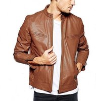 Kualitas baik disesuaikan cetakan Logo musim dingin jaket kulit domba kualitas terbaik jaket kulit pria jaket kulit/Pakistan