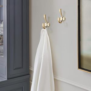 Champagne Bronze Coat <b>Hooks</b> Decorative Wall <b>Hooks</b> for Bathroom Bedroom <b>Kitchen</b>-Robe & Towel <b>Hooks</b> - Product Image 3