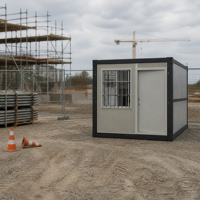 Maison conteneur pliable Z de 20 pieds à installation rapide, mini-maison préfabriquée pliable, dortoir mobile temporaire
