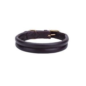 ปลอกคอสุนัขหนังสีดำนุ่มมีทุกขนาดผลิตที่เชื่อถือได้ - Product Image 1