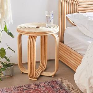 โต๊ะข้างหวายคุณภาพสูงเฟอร์นิเจอร์ในบ้านหวายธรรมชาติหวายสตูลโต๊ะท้ายห้องนั่งเล่นเฟอร์นิเจอร์Made in Vietnam - Product Image 2