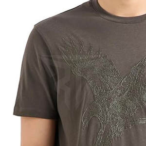 Camiseta de Manga Corta para Hombre, 100% Algodón, Bordada, de Alta Calidad, Transpirable, Personalizable, Estilo Urbano - Product Image 6