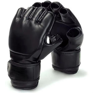 Guantes MMA de medio dedo para hombre personalizados de alta calidad Diseño de cuero fácil de usar a precio mayorista - Product Image 2