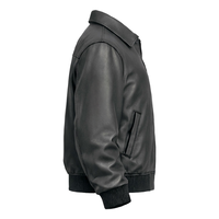 Blouson Bomber Techwear Homme en Toile Noire et Cuir de Vache, Personnalisé, Style Discret, Broderie Hip Hop, Streetwear Punk, Veste Universitaire Hiver