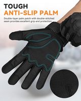 Gants de moto unisexes vintage en cuir de chèvre, à doigts entiers, antidérapants, compatibles écran tactile, avec fermeture à boucle, pour le sport, la gym, les activités de plein air, la plage et le ski