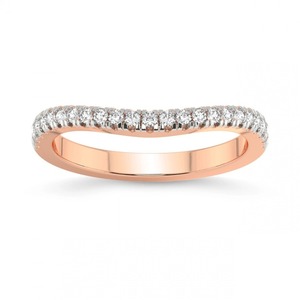 แหวนเพชรทรงโค้งมนเพชรเลี้ยงในห้องปฏิบัติการ 0.25 กะรัต น้ำหนักรวม 14K ทองคำแท้ สี FG ความสะอาดระดับ VS 19 เพชร สำหรับสวมใส่ทุกวัน เพชรแท้ - Product Image 3