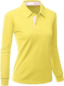 Polos para mujer, ropa deportiva, Media manga, cuello, botón, estilo, nuevo estilo, camisas para niñas - Product Image 2