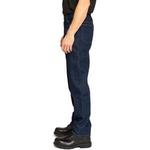 Pantalones vaqueros azules desgastados lavados para hombre Otoño Invierno Casual Streetwear Jeans de pierna recta hombres - Product Image 5