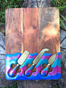 Usine directe belle planche à fromage en résine de bois indien pour les fêtes de mariage décor de Table blocs à découper utilisés pour l'exportation - Product Image 3