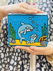 Elégante et élégante mariée perlée à la main avec broderie de conception de bouteille de vin Mini sac à fermeture éclair Top fantaisie de luxe Nouveau design d'Inde - Product Image 4