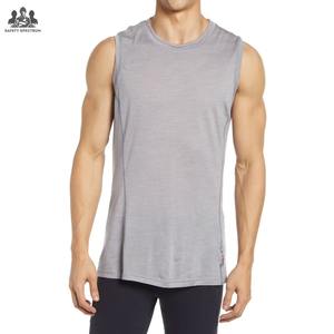Débardeurs de sport pour hommes en coton tricoté de haute qualité, séchage rapide, respirants, écologiques, avec impression de logo personnalisé, style décontracté, sur mesure - Product Image 3