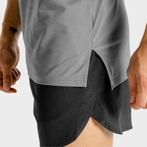 Camiseta sin Mangas Personalizable para Hombre, Cómoda, de Secado Rápido, Informal, para Gimnasio, Entrenamiento, Maratón, Sublimada, Lavada, Talla XL, Poliéster - Product Image 3