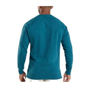 เสื้อสเวตเตอร์ผ้าฝ้ายขนาดใหญ่สำหรับผู้ชายพิมพ์โลโก้นูนดีไซน์แบบคอกลมลาย3D ฤดูหนาวสั่งพิมพ์โลโก้ได้ตามต้องการ - Product Image 6