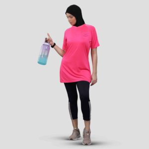 Nueva Ropa Deportiva Moderna y Elegante para Mujer, Camisetas de Gimnasio con Cuello Redondo, Ropa Islámica Musulmana, Tops con Estampado, Bordado para Chicas - Product Image 2